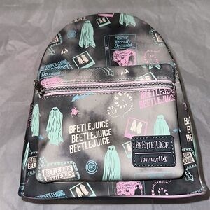 Loungefly Beetlejuice Pastel Tie-Dye Icons Mini Backpack